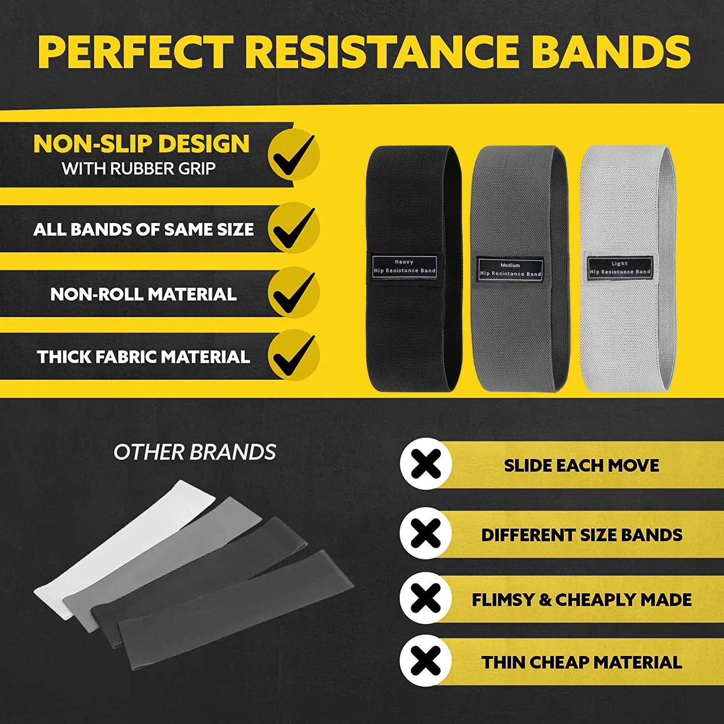 Premium Hip Resistance Workout Bands™