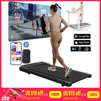 300lbs Treadmill for Home 2.5HP Treadmills Walking Pad LCD Digital Data Display 2in1 Walking Running Fitness Exercise Machine
